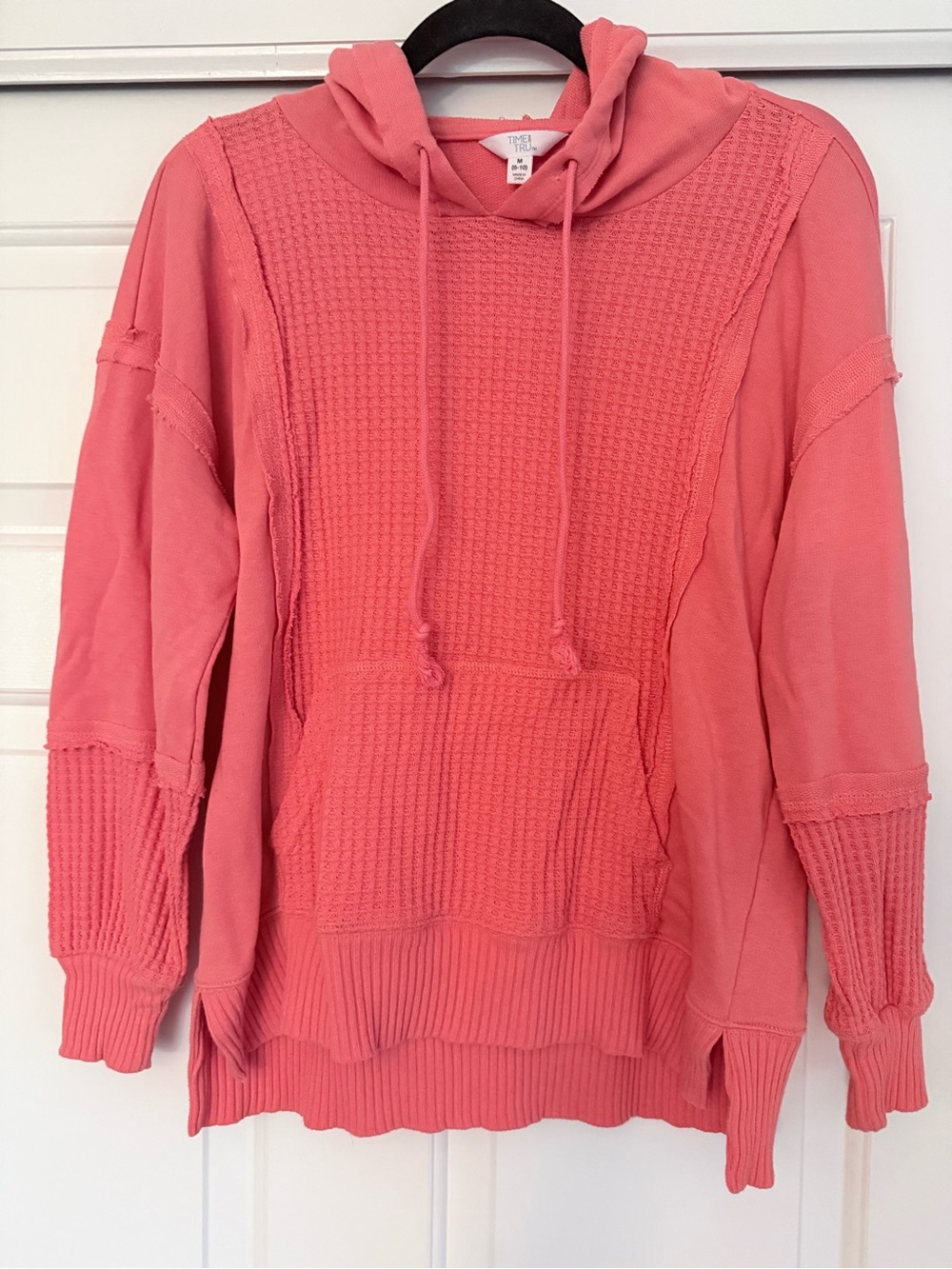 Cozy Coral Hoodie Long Sleeve shirt - Women